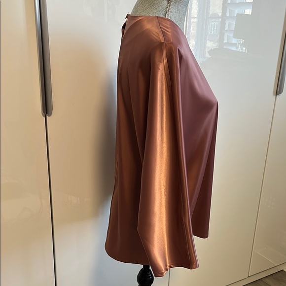 🩷 HOST PICK NWOT Blush Satiny Maxi Skirt Coord, Size L - Picture 9 of 16
